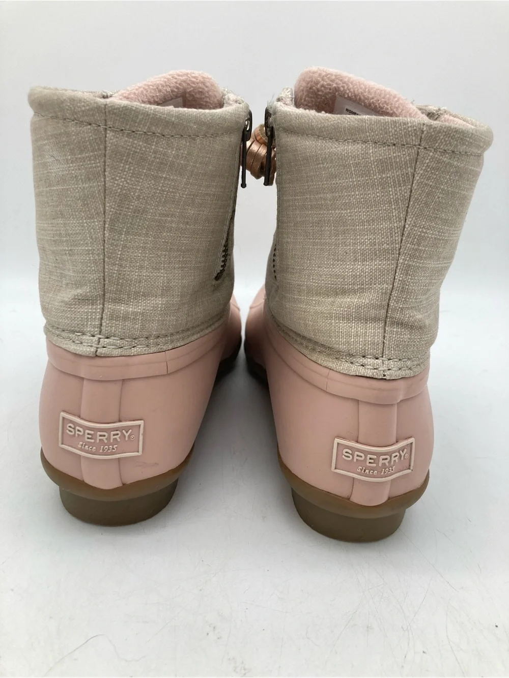 Sperry Saltwater Duck Boots in Oat Rose
